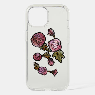 Pink Peony Flowers iPhone 15 Case