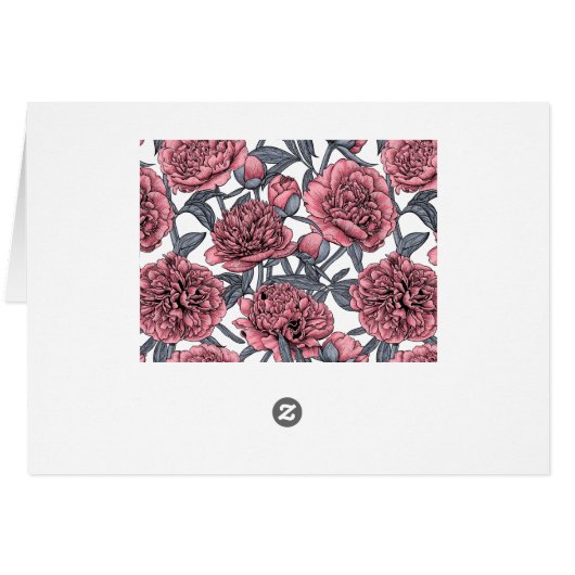 Pink peony garden (Back Horizontal)