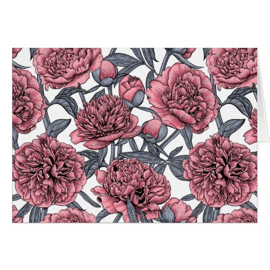 Pink peony garden (Front Horizontal)