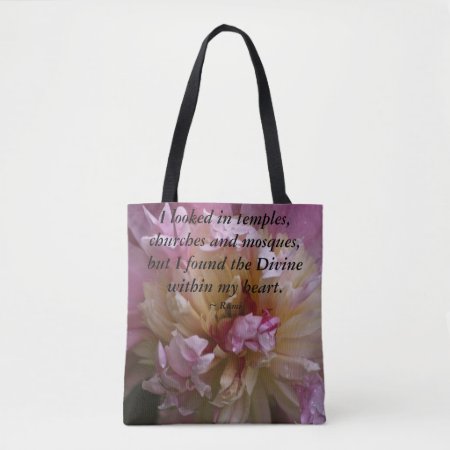Pink Peony...i Found The Divine Tote Bag