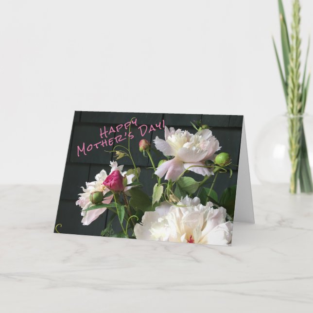 Pink Peony Mother’s Day card (Front)