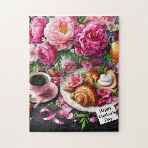 Pink Peony Mother's Day Brunch  Jigsaw Puzzle