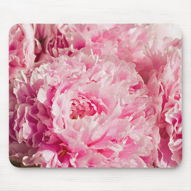 Pink Peony Mousepad (Front)