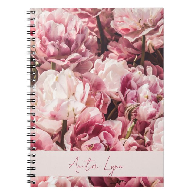Pink Peony  Notebook (Front)