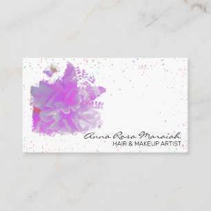 *~* Pink Peony Original Painting Art Butterfly AR3 Business Card