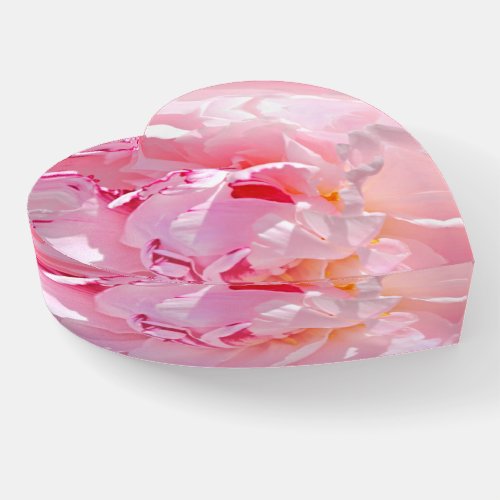 pink peony paperweight