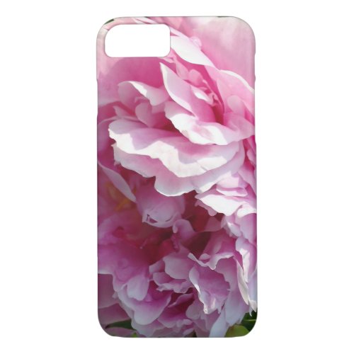 Pink Peony photo cottage farmhouse floral garden iPhone 87 Case