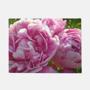 Pink Peony photo cottage farmhouse floral garden Doormat