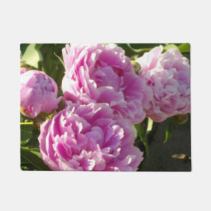 Pink Peony photo cottage farmhouse floral garden Doormat