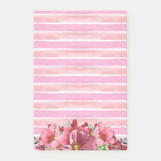 Pink Peony Post-it Notes