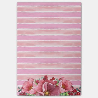 Pink Peony Post-it® Notes
