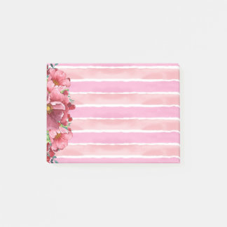 Pink Peony Post-it Notes