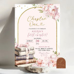 Pink Peony Storybook Chapter One 1st Birthday Invitation<br><div class="desc">First Chapter Floral Birthday Girl, Chapter One and First Edition Birthday, Classic Storybook Birthday, Next Chapter Birthday Girl, Books and Floral First Birthday Girl, Library Kids Birthday, Chapter One Kids Birthday, First Edition Birthday Girl, New Chapter Begins First Birthday Girl, First Birthday Book Theme, Pink Coquette Bow and Books Girl...</div>