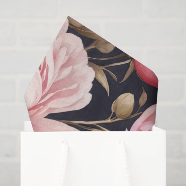 Pink Peony  Tissue Paper (Gift Bag)
