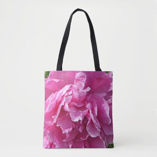 Pink Peony Tote Bag (Front)