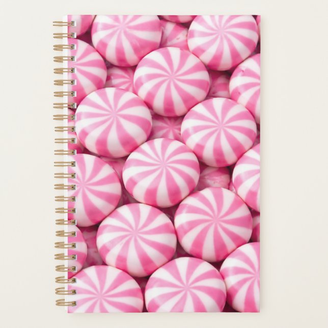 Pink Peppermint Planner Cover (Front)