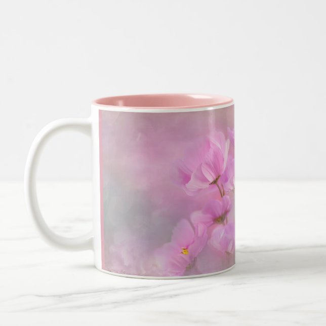 Pink Perfect  Two-Tone Coffee Mug (Left)