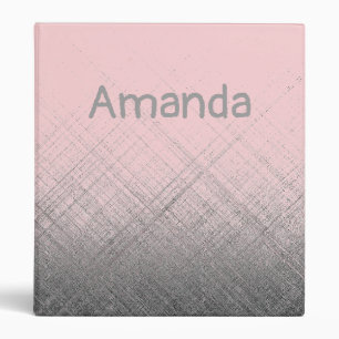 PINK - Personalizable 3 Ring Binder