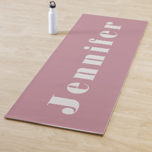 Pink Personalized and Name  Yoga Mat