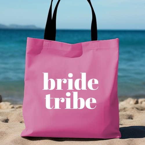 Pink Personalized Bachelorette Bride Tribe Tote