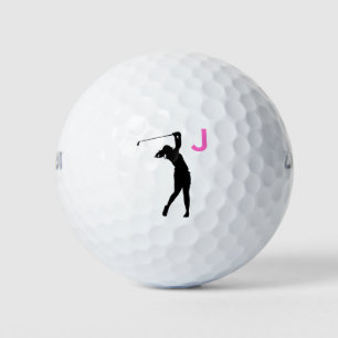 Pink Personalized Custom Monogram Golf Balls