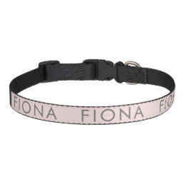 Pink Personalized Dog Collar