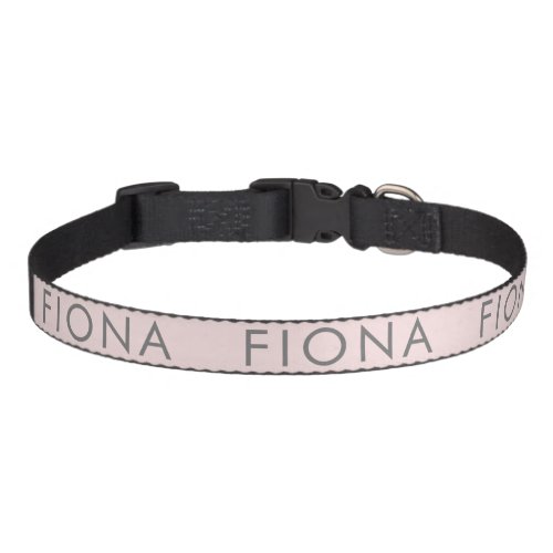 Pink Personalized Dog Collar