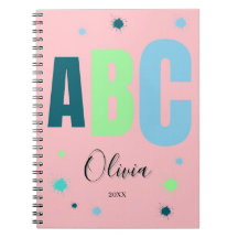 Pink Personalized Girls Back to School Name