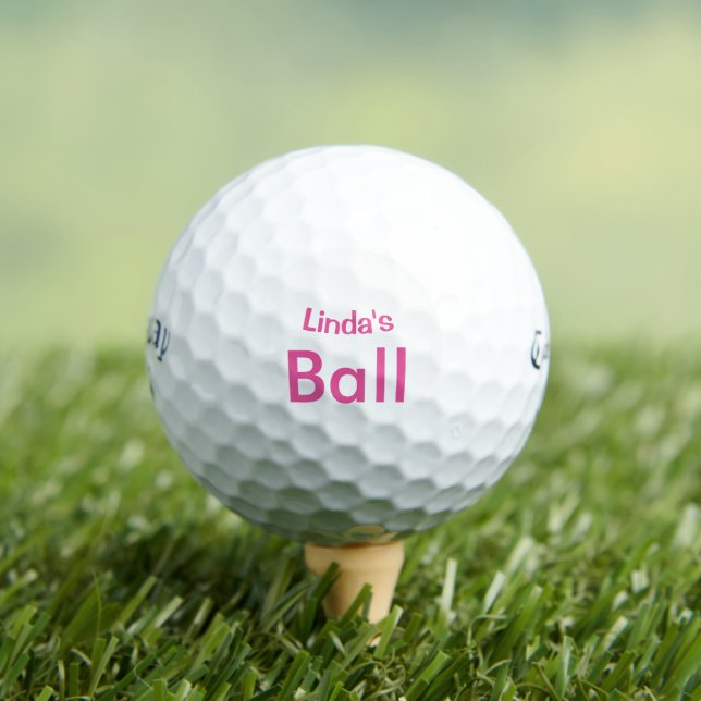 PINK Personalized Golf Balls (Insitu Tee)