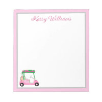 Pink Personalized Golf Cart Name