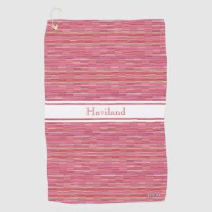 Pink Personalized Golf Towel HAMbWG
