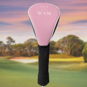 Pink Personalized Monogram Golf Clubs Head Cover