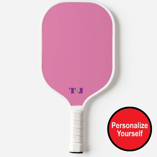 Pink Personalized Monogrammed Pickleball Paddle
