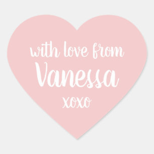 Pink Personalized Name Label