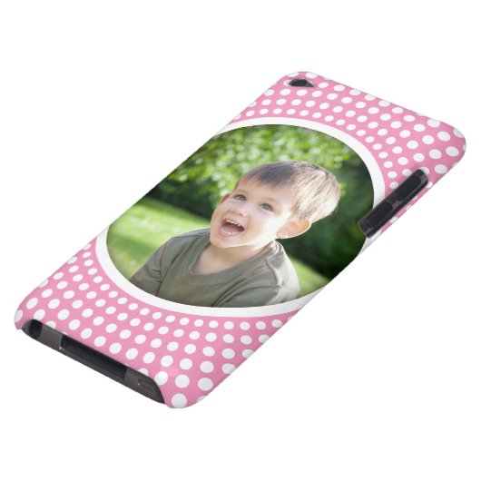 Pink personalized photo iPod touch case (Bottom)
