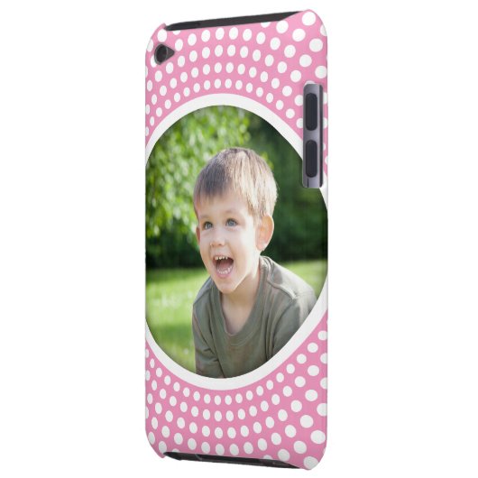 Pink personalized photo iPod touch case (Back Left)
