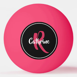 Pink Personalized Ping Pong Ball