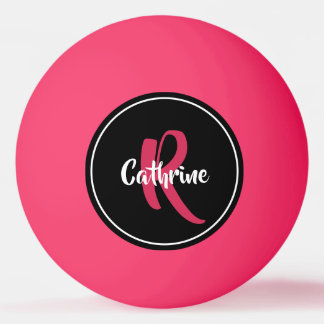 Pink Personalized Ping Pong Ball