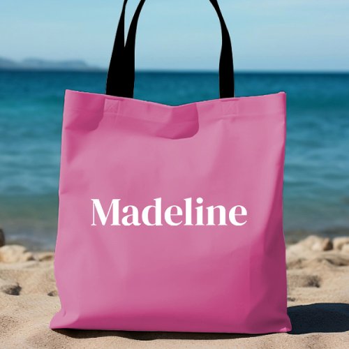 Pink Personalized Tote for Bachelorette 