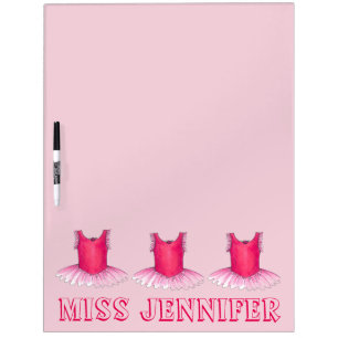 Pink Personalized Tutu Dance Teacher Ballet Gift Dry-Erase Board