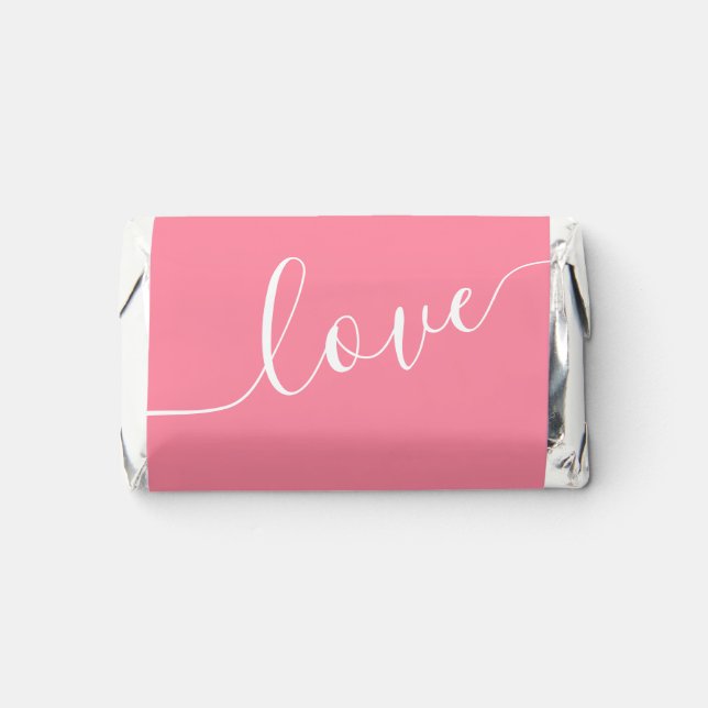 Pink Personalized Valentines Day Hershey's Miniatures (Front)
