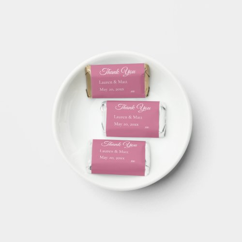 Pink Personalized Wedding Hershey's Miniatures