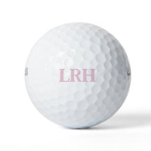 Pink Personalized Women’s Monogram Golf Balls
