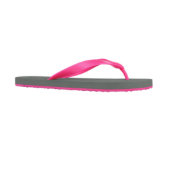 Pink Personalized Women's Flip Flops (Side)