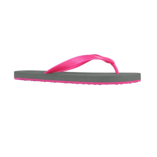 Pink Personalized Women's Flip Flops (Side)