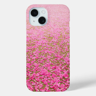 Pink Petal Carpet iPhone 15 Case