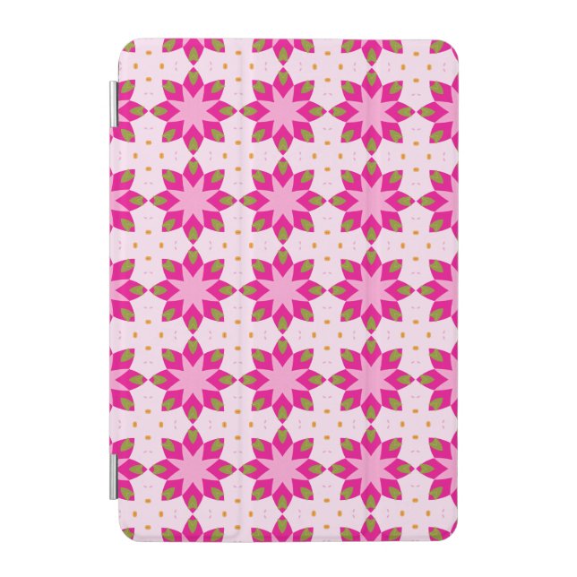 Pink Petal Mosaic pattern iPad Mini Cover (Front)