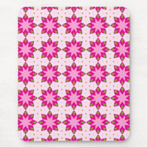 Pink Petal Mosaic pattern Mouse Pad