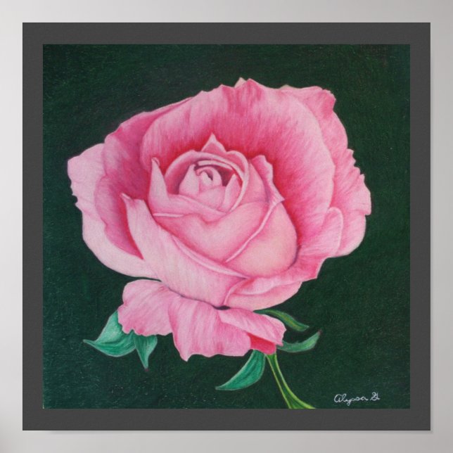 Pink Petals 12"x12" Print (Front)