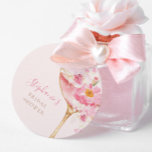 Pink Petals and Prosecco Floral Bridal Shower Favor Tags<br><div class="desc">Elevate your Brunch and Bubbly celebration with this Petals Prosecco Bridal Shower Favor Tags. Featuring a golden and pink prosecco glass adorned with delicate pink florals and petals. The design is perfect for a chic Petals and Prosecco themed brunch and bubbly celebration. Featuring graceful script calligraphy and elegant pink floral...</div>